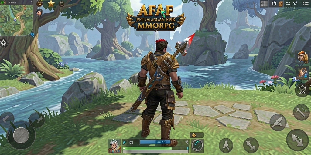 Screenshot AFAF menampilkan battlefield yang mendebarkan dalam MMORPG.