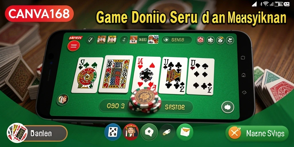 Tampilan gameplay seru dari <strong>CANVA168</strong> dalam permainan Domino.