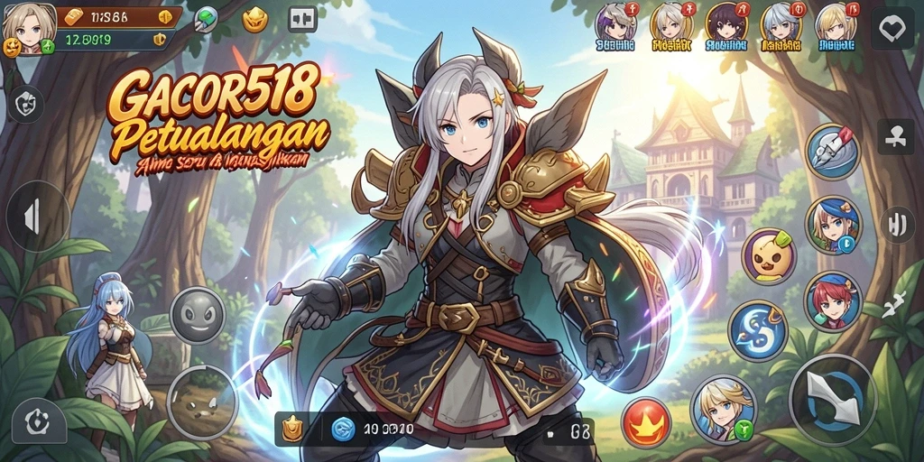 Tampilan gameplay menegangkan dan karakter Anime yang mengagumkan.