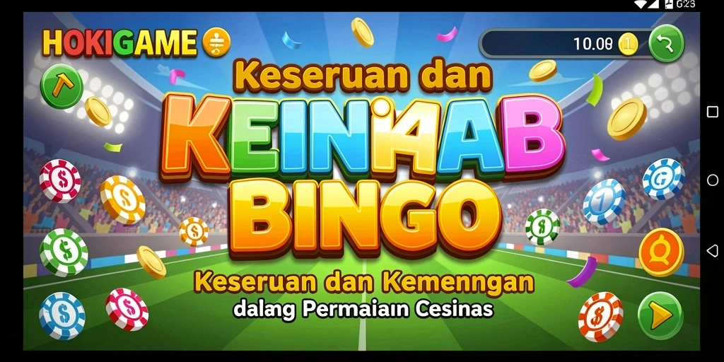 Gameplay seru HOKIGAME yang menampilkan permainan Bingo yang mendebarkan.