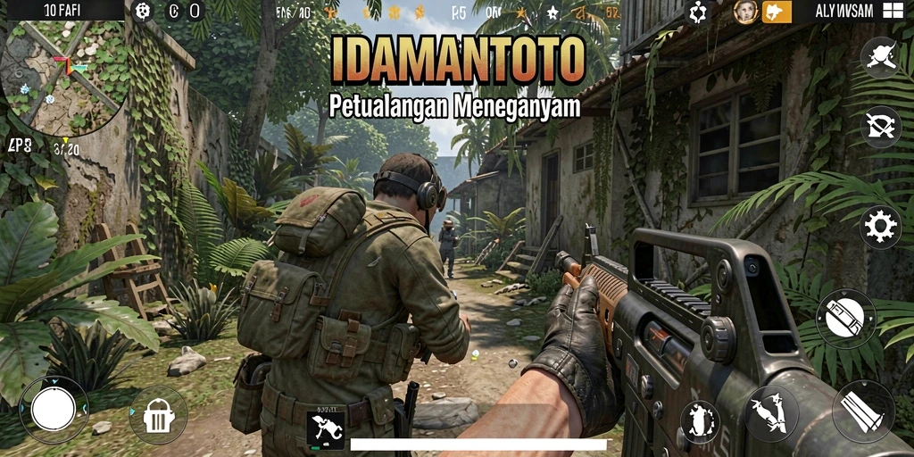 Tangkapan layar gameplay <strong>IDAMANTOTO</strong> menampilkan aksi TPS yang mendebarkan.
