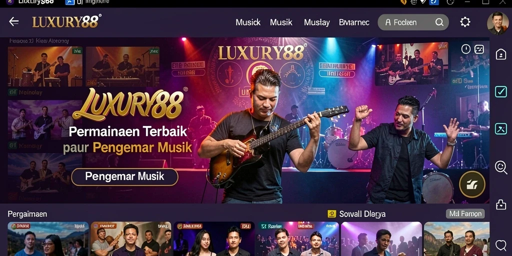 Tampilan gameplay <strong>LUXURY88</strong> dengan mode karaoke yang menarik.