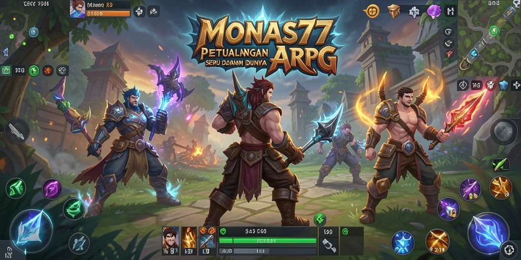 Tangkapan layar gameplay MONAS77 dengan pertarungan seru.