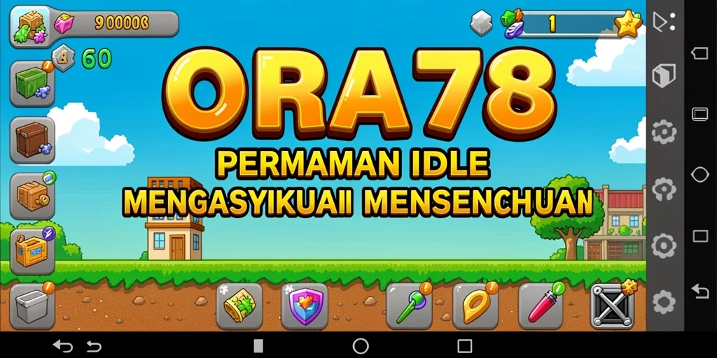 Screenshot utama ORA78 menampilkan gameplay Idle yang seru dan menawan.