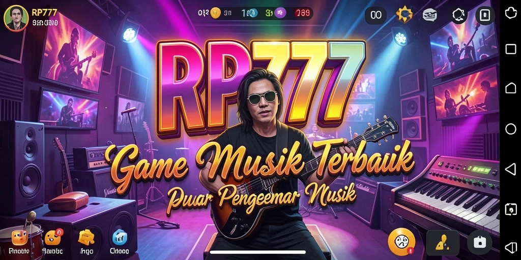 Tampilan gameplay luar biasa di RP777 dengan banyak lagu pilihan.