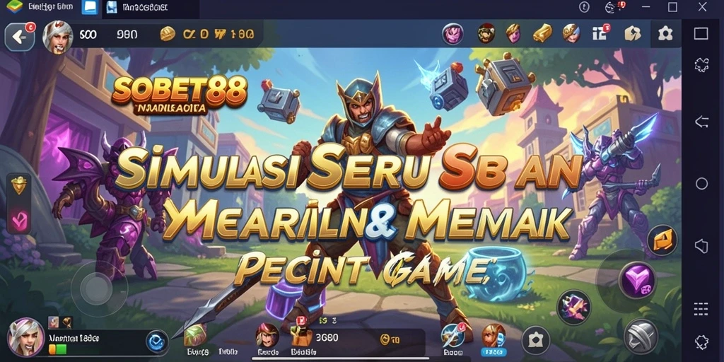Tampilan tangkapan layar utama dari SOBET88 yang menampilkan gameplay simulation yang mendebarkan.